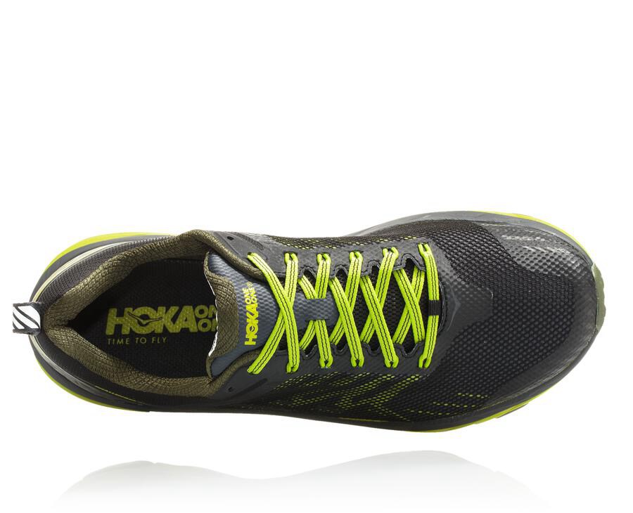 Tenis Trail Hoka One One Masculino Pretas/Verdes - Challenger Atr 5 - 321-TKAWRS